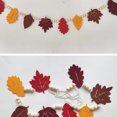 thumbnail image 2 of 7.5FT Fall Felt Pumpkin Maple Leaves and Wood Beads Garland Fall Thanksgiving Mantle Garland Banner Decor Farmhouse Fall Decorations for Fireplace Mantle Walls B, 2 of 4