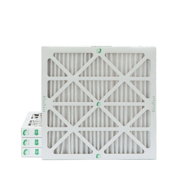 25x25x2 MERV 13 Pleated AC Furnace Air Filters by Glasfloss Industries. 4 Pack