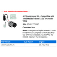 thumbnail image 2 of A/C Compressor Kit - Compatible with 2005 Mazda Tribute i 2.3L 4-Cylinder VIN Z, 2 of 2