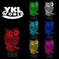 thumbnail image 4 of Owl Night Light 3D Optical Illusion Table Lamp for Kids, USB Switch Touch 7 Color Changing Toys Bed Room Decor Lighting Birthday Gifts for Children Girls Owl Lover, 4 of 7