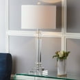 thumbnail image 2 of SAFAVIEH Nina 30 in. Modern Clear Crystal Table Lamp with Off-White 100% Cotton Shade, 2 of 6