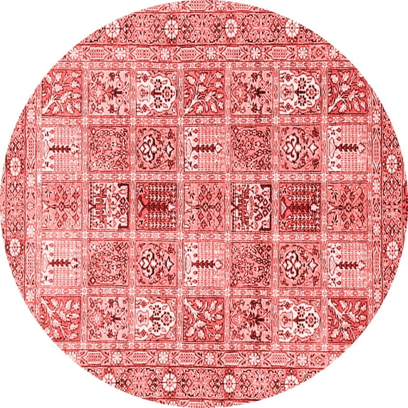 Ahgly Company Indoor Round Persian Red Traditional Area Rugs, 6' Round