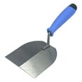 thumbnail image 1 of Paleta de albañilería de cabeza plana y ancha, herramienta multiusos para enlucido y rejuntado eficientes, profesional, de acero al carbono, 1 of 9