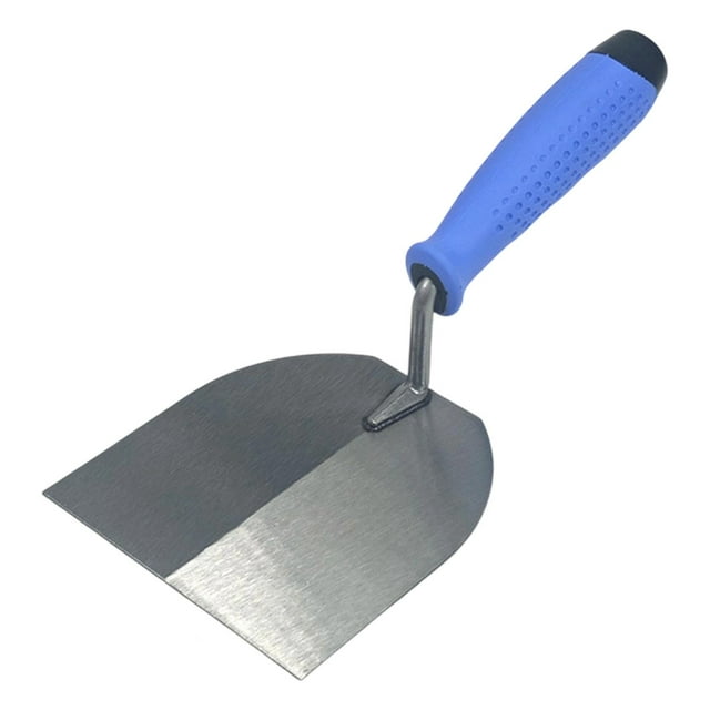 Paleta de albañilería de cabeza plana y ancha, herramienta multiusos para enlucido y rejuntado eficientes, profesional, de acero al carbono