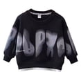 thumbnail image 6 of Baby Boy Outfits Toddler Winter Warm Long Sleeve Fashion Sweatshirt Trousers Set Baby Boy Clothes Black 12 Months-18 Months, 6 of 6