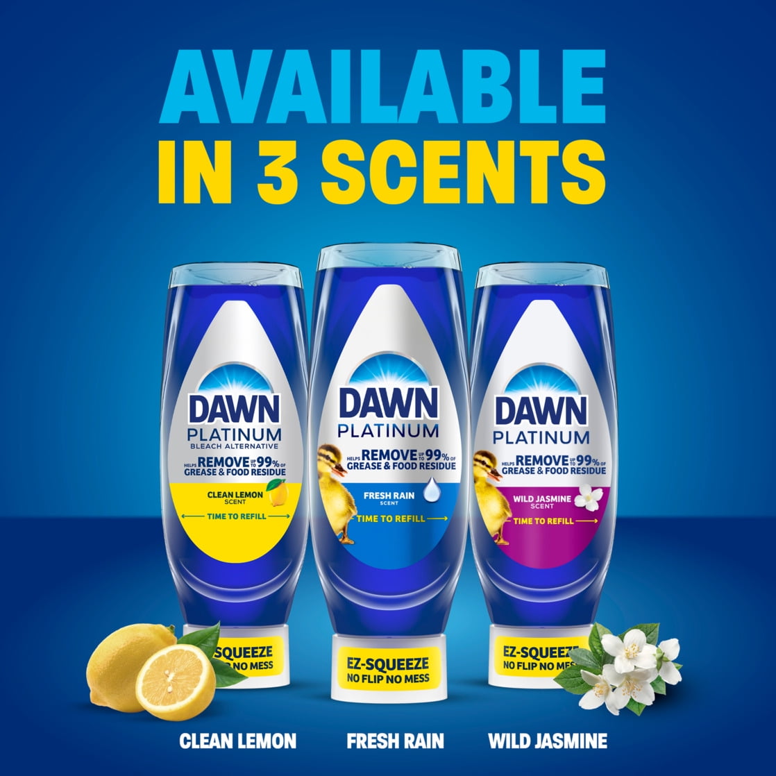 Dawn Platinum EZ Squueze Dish Soap Fresh Rain,