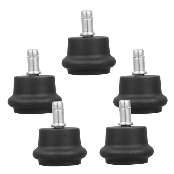 Raindrops Worgeous 5pcs Bell Glides Replacement Low Profile Chair Feet Wheel Stopper Fixed Stationary Castors Swivel Chair Caster for Stool Furniture