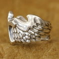 thumbnail image 5 of 925 Sterling Silver Flying Cross Wing Charms Ring TA450 Large Model US Size 11.5, 5 of 16