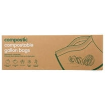 Compostic Storage Bags Gallon Compostable 10 ct (Pack of 12)