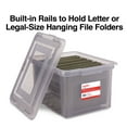 thumbnail image 3 of MyOfficeInnovations Hanging File Box Snap Lid Letter/Legal Size Frost Gray MYO24413996, 3 of 8