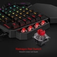 thumbnail image 4 of Teclado para juegos con una sola mano Redragon K585 DITI RGB con cable Redragon Redragon, 4 of 9
