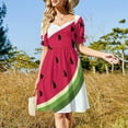 thumbnail image 2 of Watermelon design Sleeveless Dress dresses for woman 2024 clothes for woman, 2 of 6