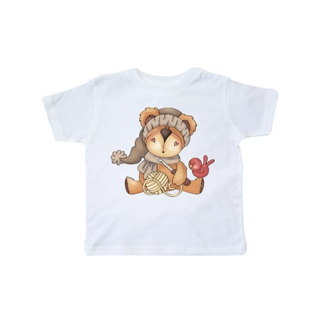

Inktastic Winter Crochet Bear Gift Toddler Boy Girl T-Shirt