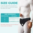 thumbnail image 6 of ENLUNTRA Hernia Belts for Men， Adjustable Inguinal Hernia Support Belt for Men & Women with 4 Compression Pads，Hernia Support Truss for Single/Double Inguinal or Sports Hernia（black-S）, 6 of 8
