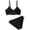 Black-e1b, variant on Mnyotv Girls Bikini set Two Piece Swimsuits With Chest Pad V-Neck Bathing Suits summer beach Swimwear