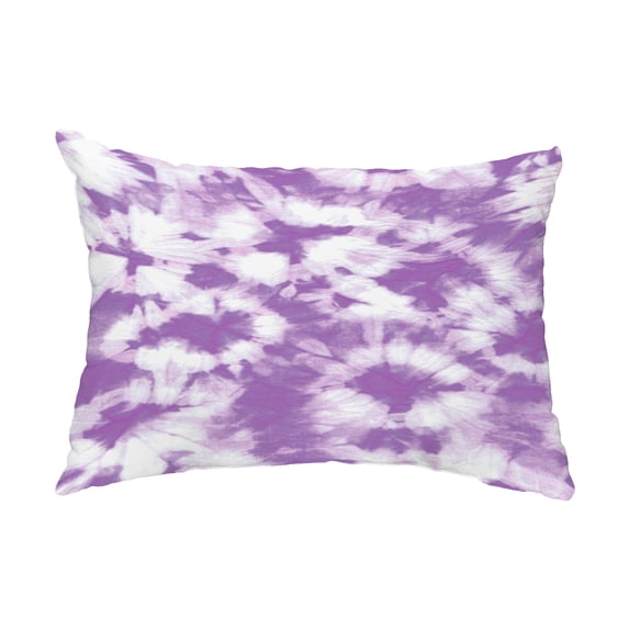 Simply Daisy, 14" x 20" Chillax Purple Decorative Abstract Outdoor Pillow