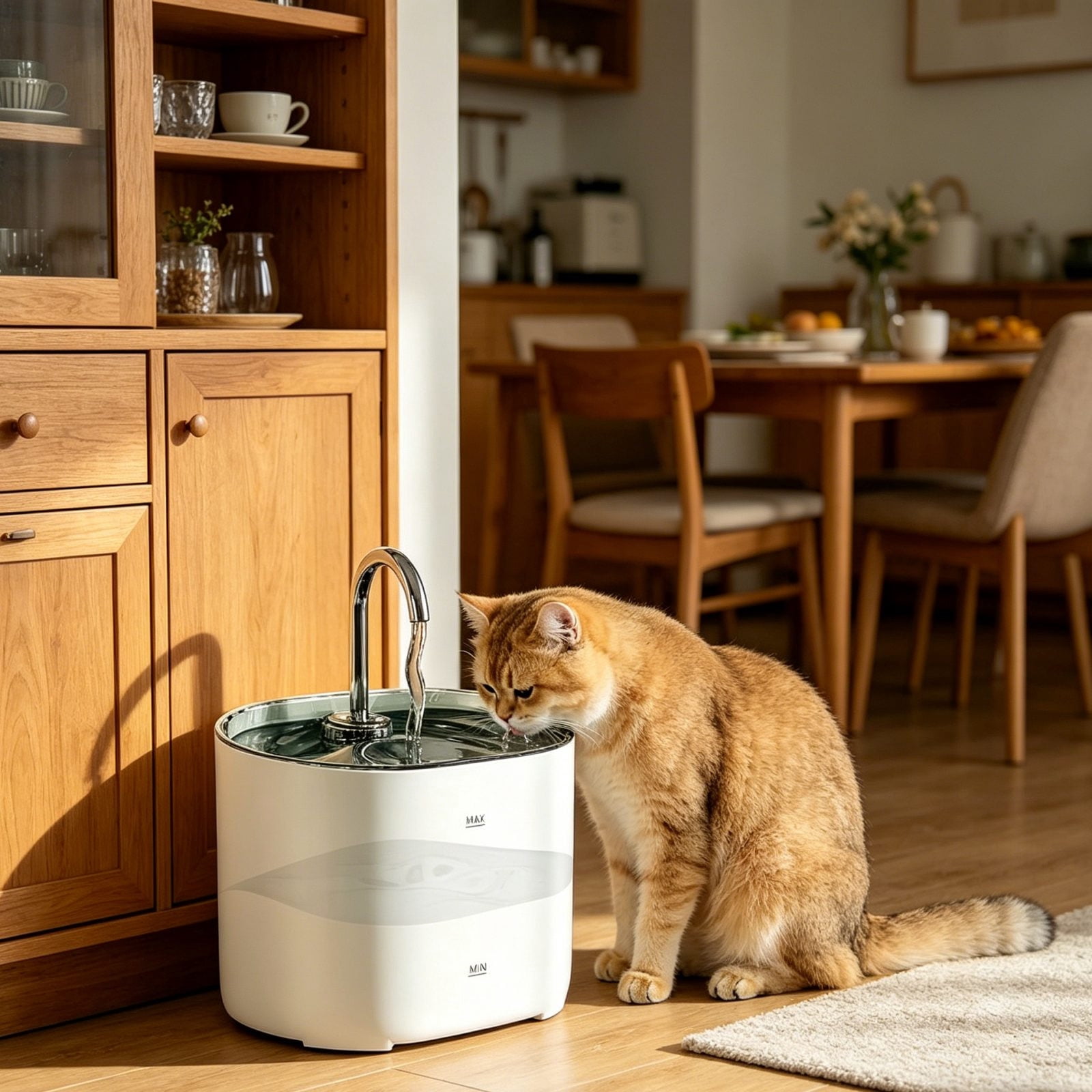 AURIGATE 2.2L Pet Water Fountain for Cats and Dogs, Automatic Dog Water Dispenser with Triple Filtration System, Flowing Water Bowl for Small Medium Dogs
