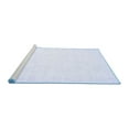 thumbnail image 2 of Ahgly Company Machine Washable Indoor Square Solid Blue Modern Area Rugs, 4' Square, 2 of 4