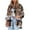 Khaki, variant on IROINNID Women's Shacket Jacket Long Sleeve Plaid Turndown Lapel Outwear, Casual Single-Breasted Plaid Shirt Long-Sleeved Shirt Woolen Jacket Oversized Jacket