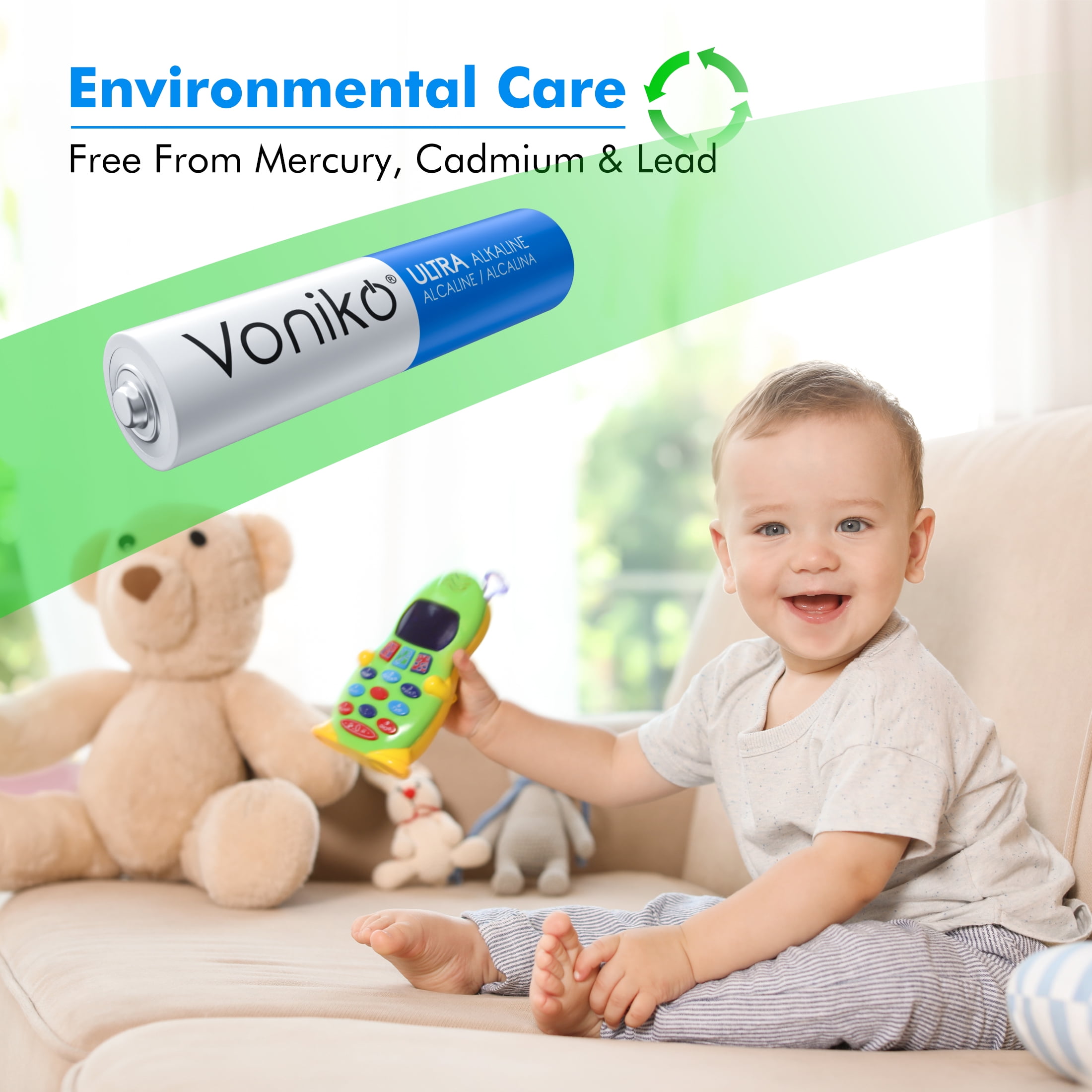 Voniko Alkaline AAA Batteries 28 Pack, 1.5 Volt Triple AAA Battery for Electronic Devices