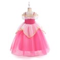thumbnail image 5 of Vestido de Navidad para niños, disfraz para niña, vestido para niña, vestido de princesa de la Bella Durmiente, vestido de malla, 5 of 5