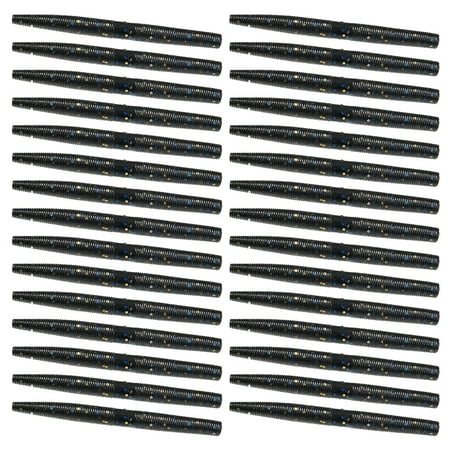 TRINGKY 30Pcs Artificial Baits Soft PVC Stick Baits Salt Scent Soft Fishing Lures