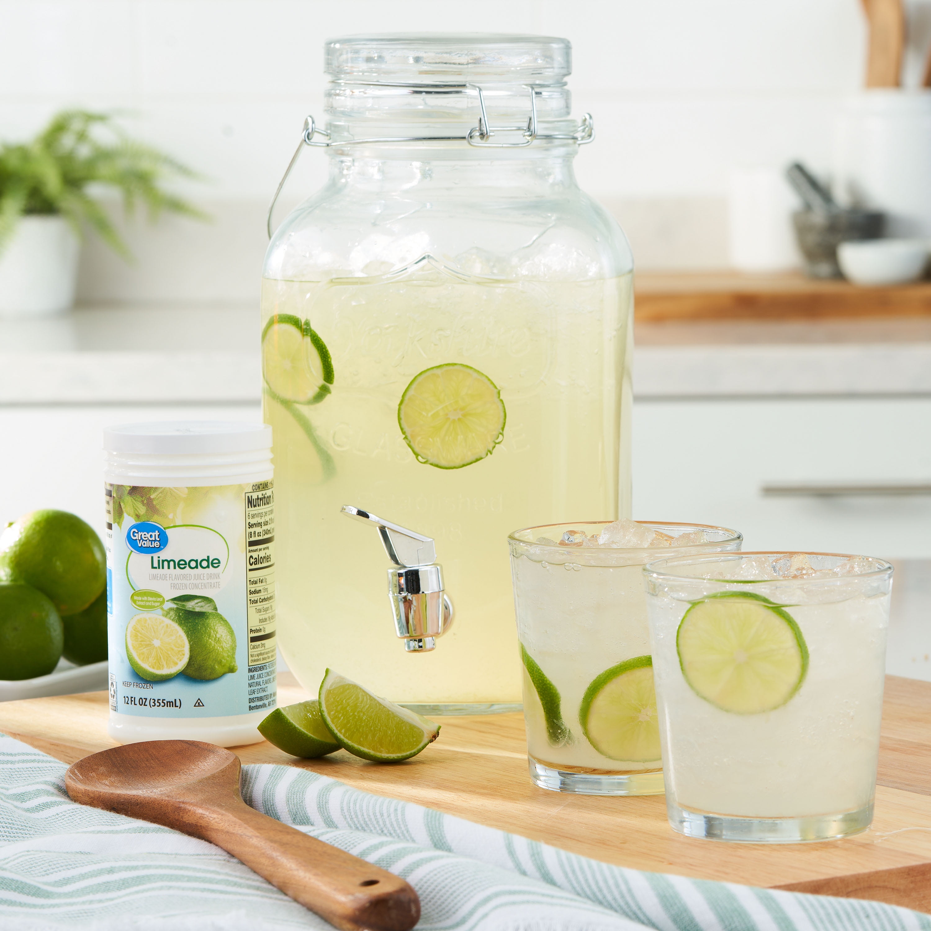 Great Value Limeade Flavored Juice Drink, 12 fl oz (Frozen)