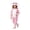 Pink, variant on KAUOD Girls Onesie Rabbit Hooded Fleece Button up Animal Onesie Soft Cozy Hooded Jumpsuit Kids Fall Winter Outfits Cute Clothes