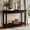 Black, variant on Finmind 41.3" Solid Wood Console Table, Farmhouse Entryway Table with Storage Shelf, Sofa Console Behind the Couch for Living Room, Hallway, Brown