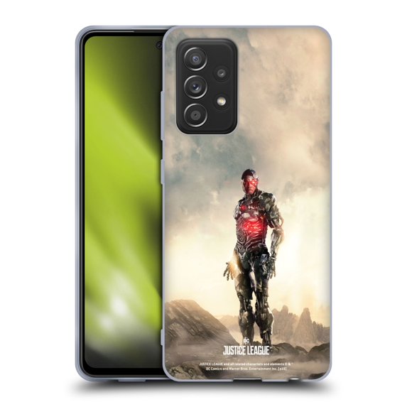 Head Case Designs Officially Licensed Justice League Movie Character Posters Cyborg Soft Gel Case Compatible with Samsung Galaxy A52 / A52s / 5G (2021)