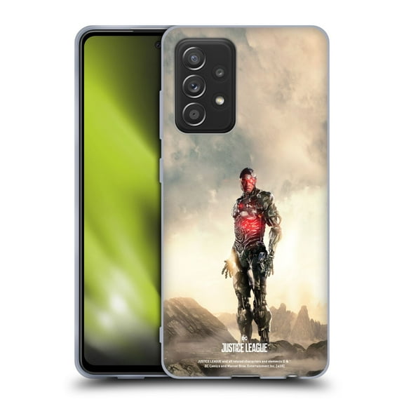 Head Case Designs Officially Licensed Justice League Movie Character Posters Cyborg Soft Gel Case Compatible with Samsung Galaxy A52 / A52s / 5G (2021)