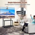 thumbnail image 6 of Laicejoy Mobile TV Cart w/ Wheels, Rolling TV Stand for 32"-80" Flat Screen TVs, Height Adjustable Floor Stand, TV Trolley w/ Camera Shelf & AV Shelves, 6 of 8