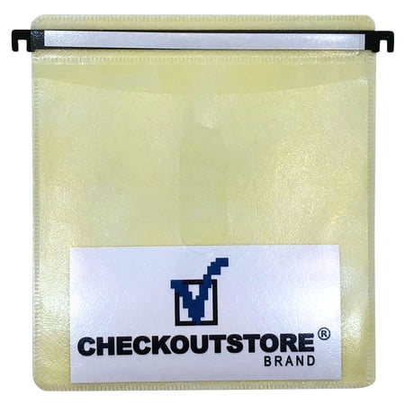 (5000) CheckOutStore CD Double-sided Refill Plastic Hanging Sleeve (Yellow) price history on PriceWatchPro