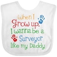 thumbnail image 3 of Inktastic Surveyor Like Daddy Boys or Girls Baby Bib, 3 of 4