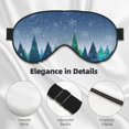 thumbnail image 4 of Goofa Christmas Trees Printed Sleep Eye Mask for Men Women, Zero Eye Pressure Sleeping Mask, Light Blocking Night Blindfold, Soft Eye Shade Cover, 4 of 7