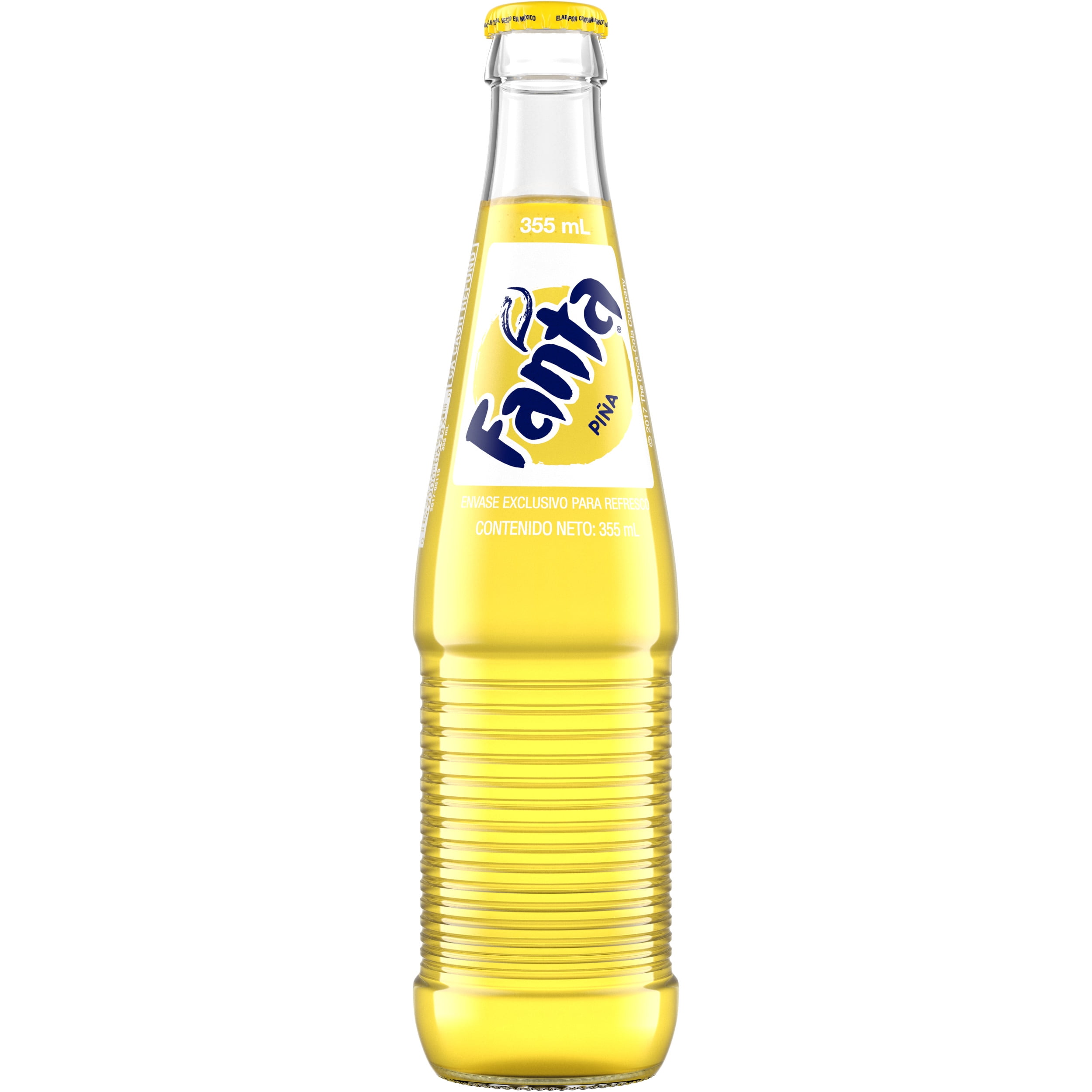 Fanta Pineapple Mexico Glass Bottle, 355 mL