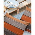 thumbnail image 2 of Pack of 2 Outdoor Pillow Covers, Rustic Farm Wood Orange Grey Brown Waterproof Square Throw Pillowcase Cushion Decorative Pillow Covers for Couch Patio Tent, 16x16 in, 2 of 6