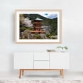 thumbnail image 6 of Seiganto-ji Temple and Nachi Falls - Photography Architecture Waterfall Cherry Blossom Scenic Nature Unframed Wall Art Print 32 x 48 inches, 6 of 7