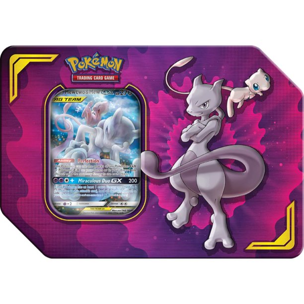 Pokemon Power Partnership Tin- Mewtwo and Mew-GX - Walmart.com