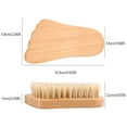 Eyebrow Trimmer Wooden Cleaning Finger Nail Brush With Natural Pig