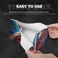 thumbnail image 5 of Lsque Colorful Ocean Sea Turtle Printed Long Tissue Box Cover Holder, Facial Paper Organizer Dispenser,Triangle with Bottom Belt, PVC Leather Decorative Organizer, 5 of 9