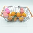 thumbnail image 3 of POINTERTECK Panier d'Achat Jouet Enfants Miniature en Métal Panier de Supermarché Jouet de Jeu de Rôle Cadeau, 3 of 6