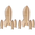 thumbnail image 1 of Shisuyan 2pcs 3D Puzzles Model Toy 3D Rocket Puzzles Funny Wooden Puzzles Assembly Toys, 1 of 8