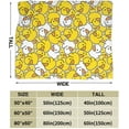 thumbnail image 3 of Cute Rubber Ducks Throw Blanket Ultra Soft Warm All Season Cartoon Duckies Decorative Fleece Blankets for Bed Chair Car Sofa Couch Bedroom 50"X40", 3 of 6