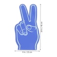 thumbnail image 5 of Masteelf 6Pcs Colorful Foam Fingers for Cheering Cheerleading Props, 5 of 8