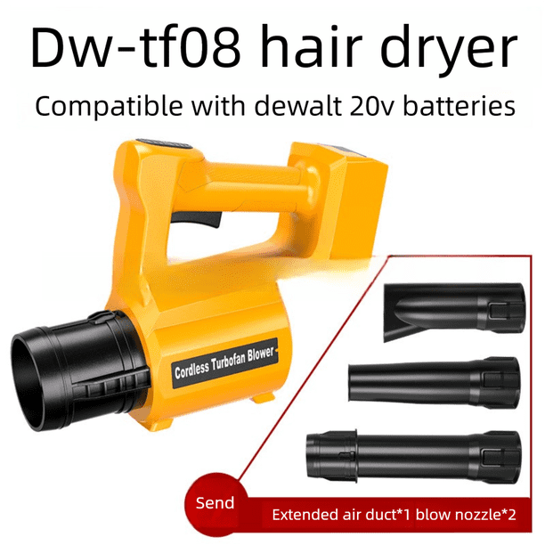 Soplador de Hojas Inalámbrico 20V DeWalt (sin bat.) - 2 vel., motor sin escobillas, soplador eléctrico de mano p/ cuidado urbano, patio, soplado de hojas y nieve