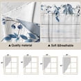 thumbnail image 5 of Blue Starfish Coastal Swag Curtains for Kitchen/Bedroom/Living Room, Eucalyptus Summer Nautical Shell Wooden Scalloped Curtains 63 Inch Long, Window Swag Topper Curtains Valances 2 Panels Set 36"x63", 5 of 8