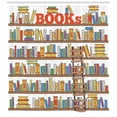 thumbnail image 3 of Ambesonne Colorful Shower Curtain, Library Ladder, 69"Wx84"L, Multicolor, 3 of 3