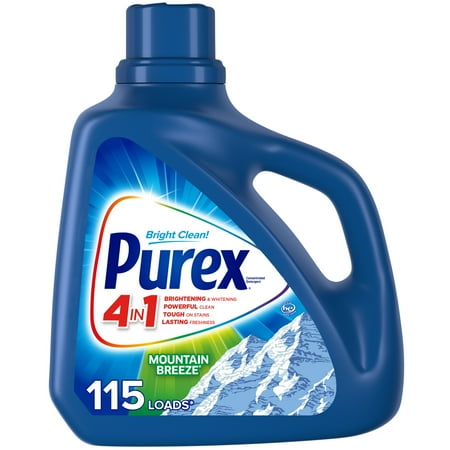 Purex Liquid Laundry Detergent, Mountain Breeze, 312 Fluid Ounces, 240 Loads - Walmart
