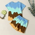 thumbnail image 5 of Tiijoy Girls Summer Outfits Ice-Cream Print Short Sleeve T Shirt Shorts Set, Sizes 2-12, 5 of 5
